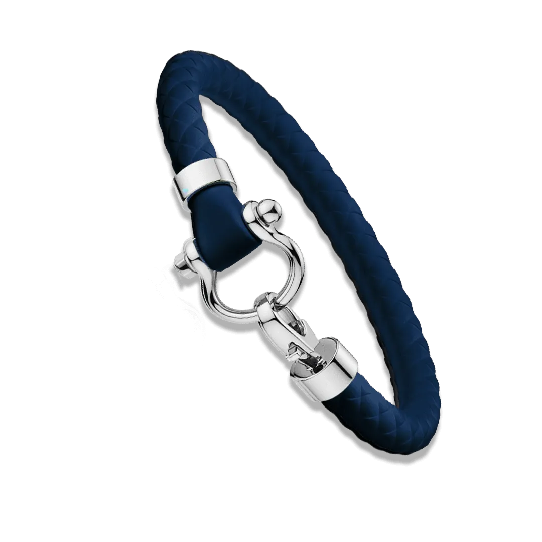 دستبند امگا سرمه ای رابر