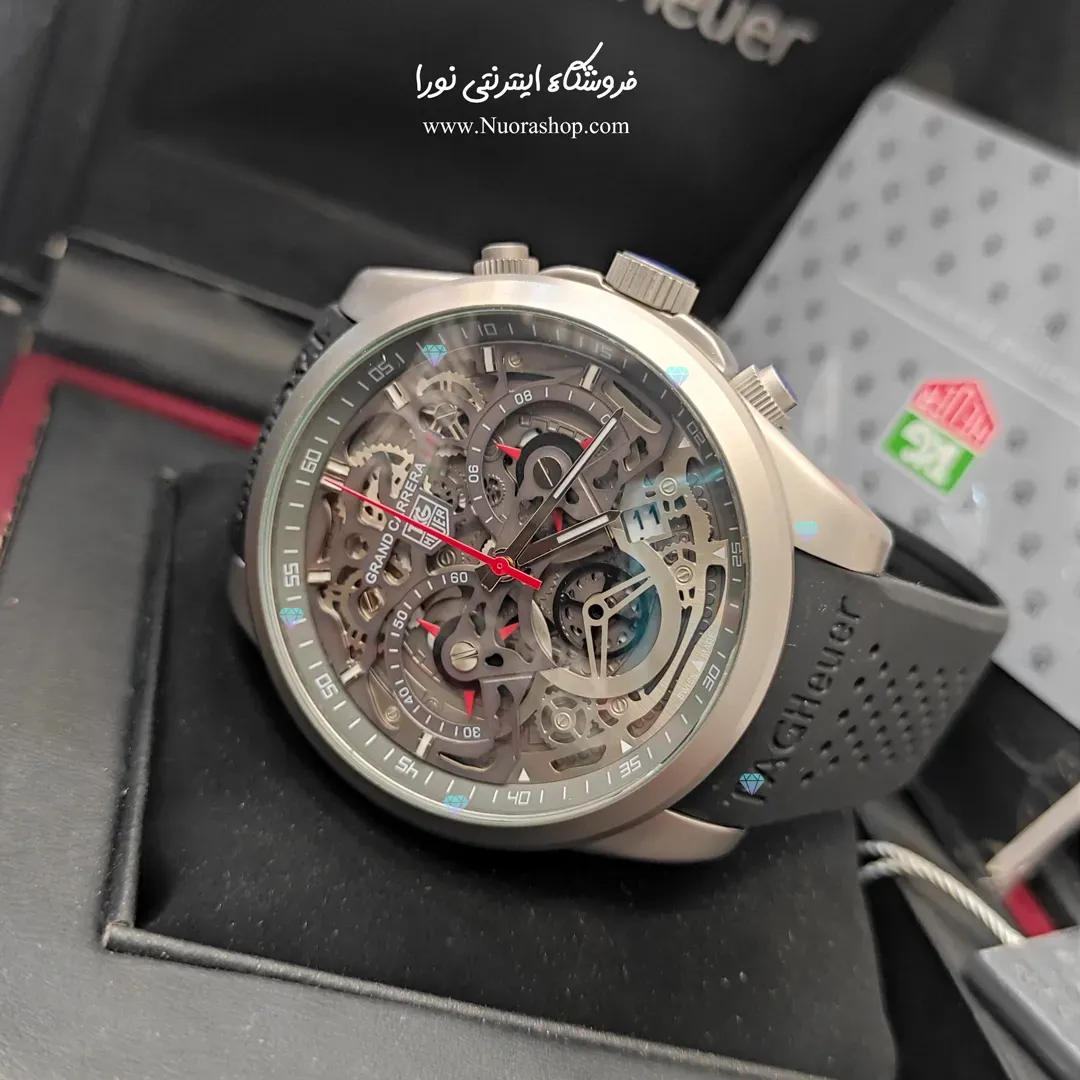 ساعت تگ هویر CR7 بند رابر