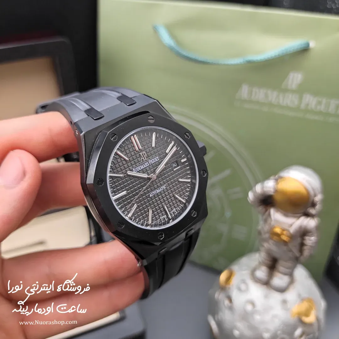 ساعت اودمار پیگه رویال اواک بند PU مشکی Audemars Piguet