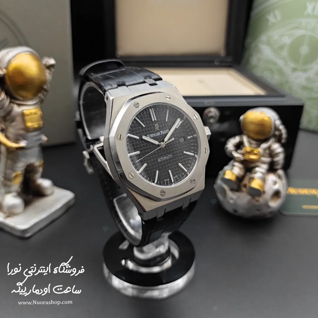 ساعت اودمار پیگه رویال اواک بند چرمی Audemars Piguet