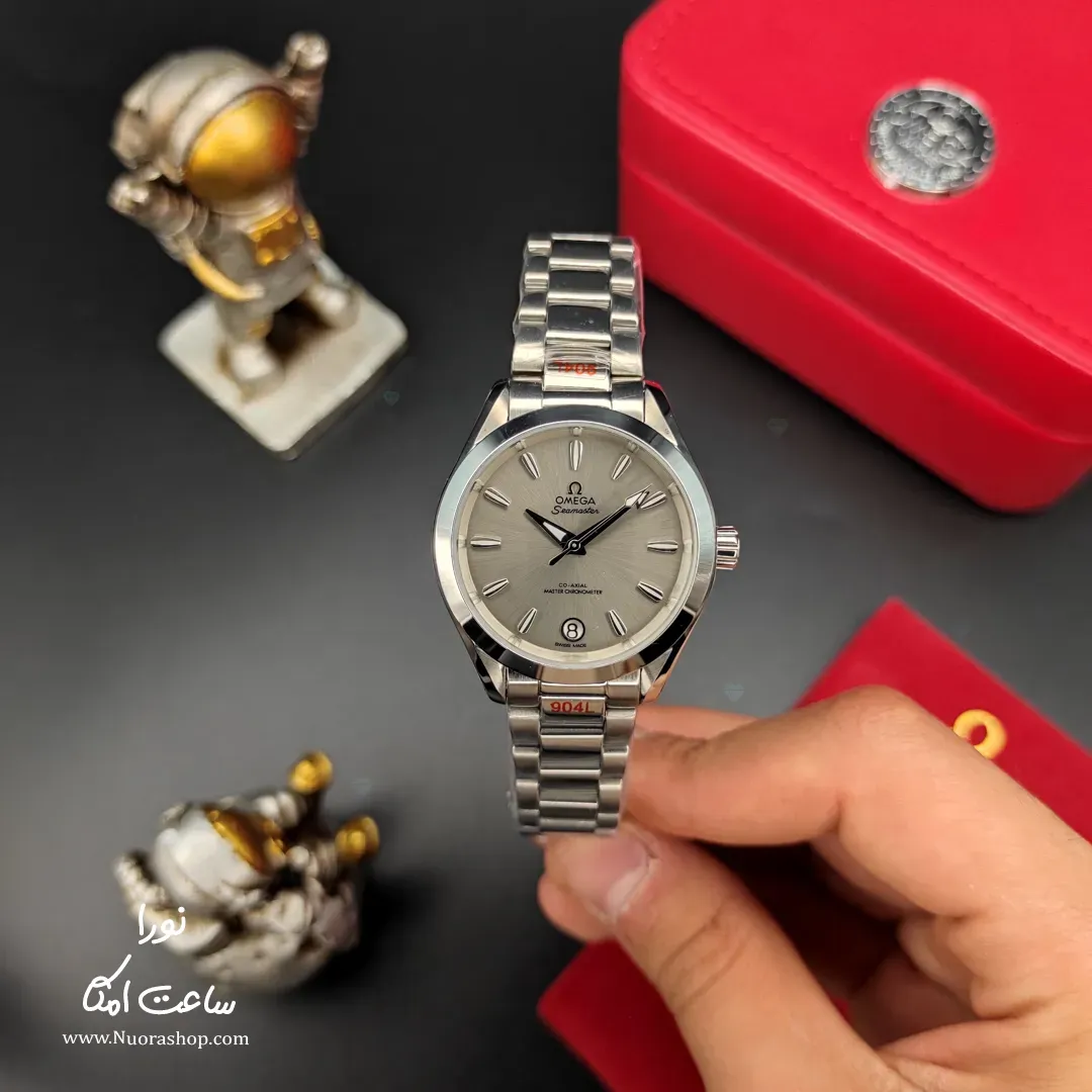 ساعت زنانه آکواترر امگا نقره ای 2023