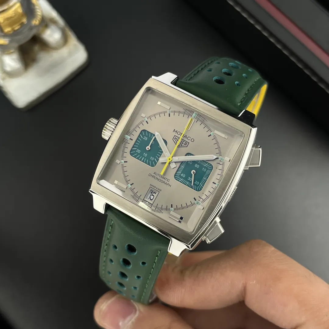 ساعت تگ هویر موناکو سبز مسابقه ای Tag Heuer Monaco