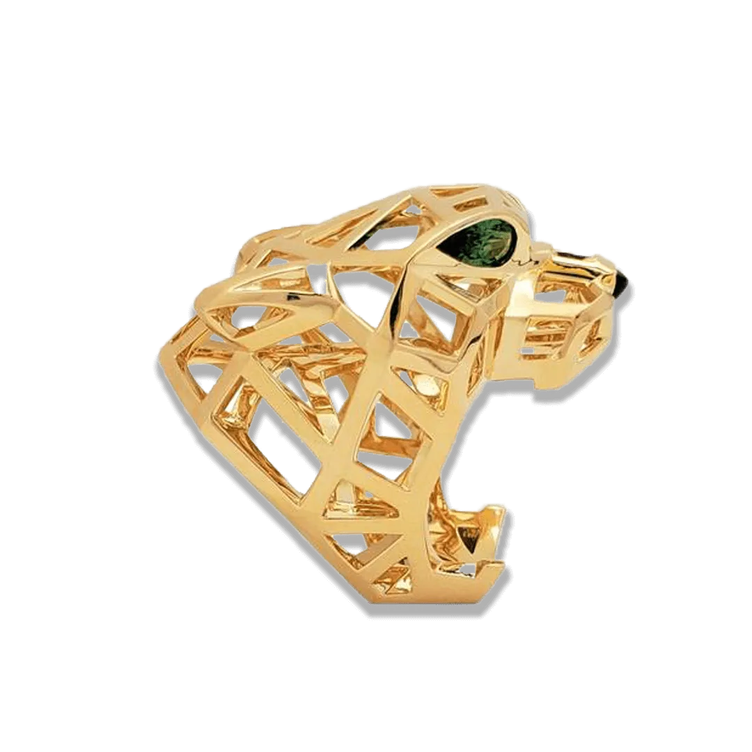 انگشتر ببر پنتر کارتیر طلایی