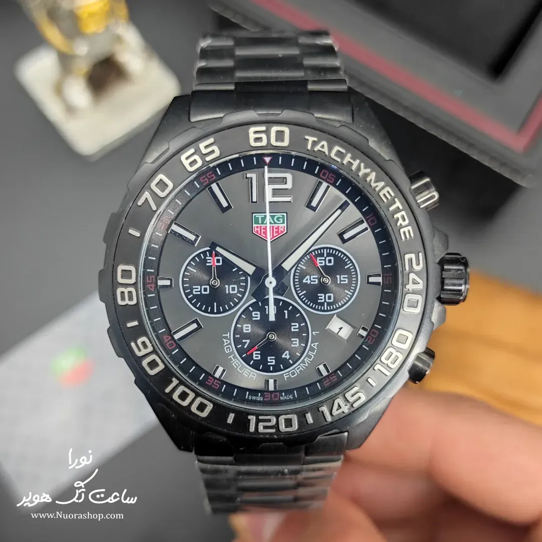 ساعت تگ هویر فورمول 1 کرونوگراف مشکی tag heuer formula 1 Chronograph black